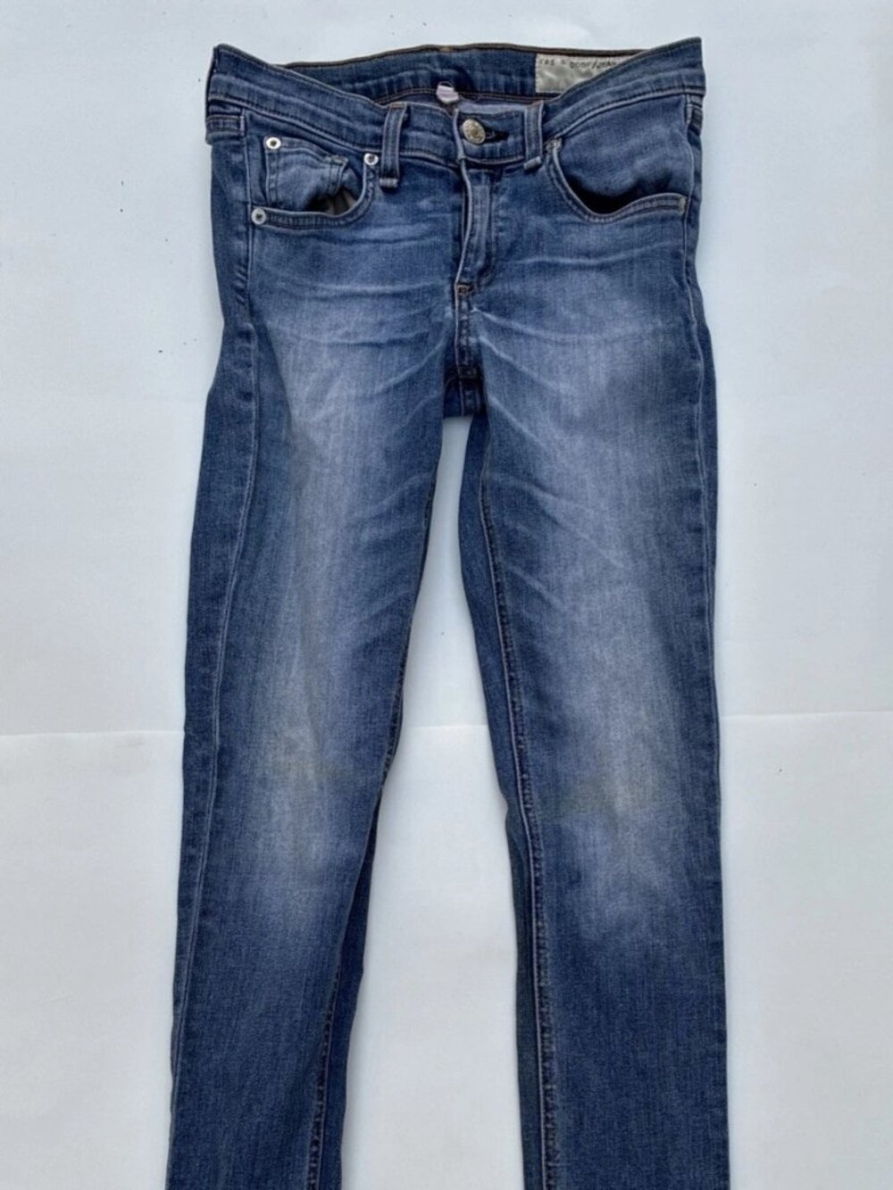 Rag & Bone Skinny Low Rise Jeans Surf W1502K520SUR - Size 25